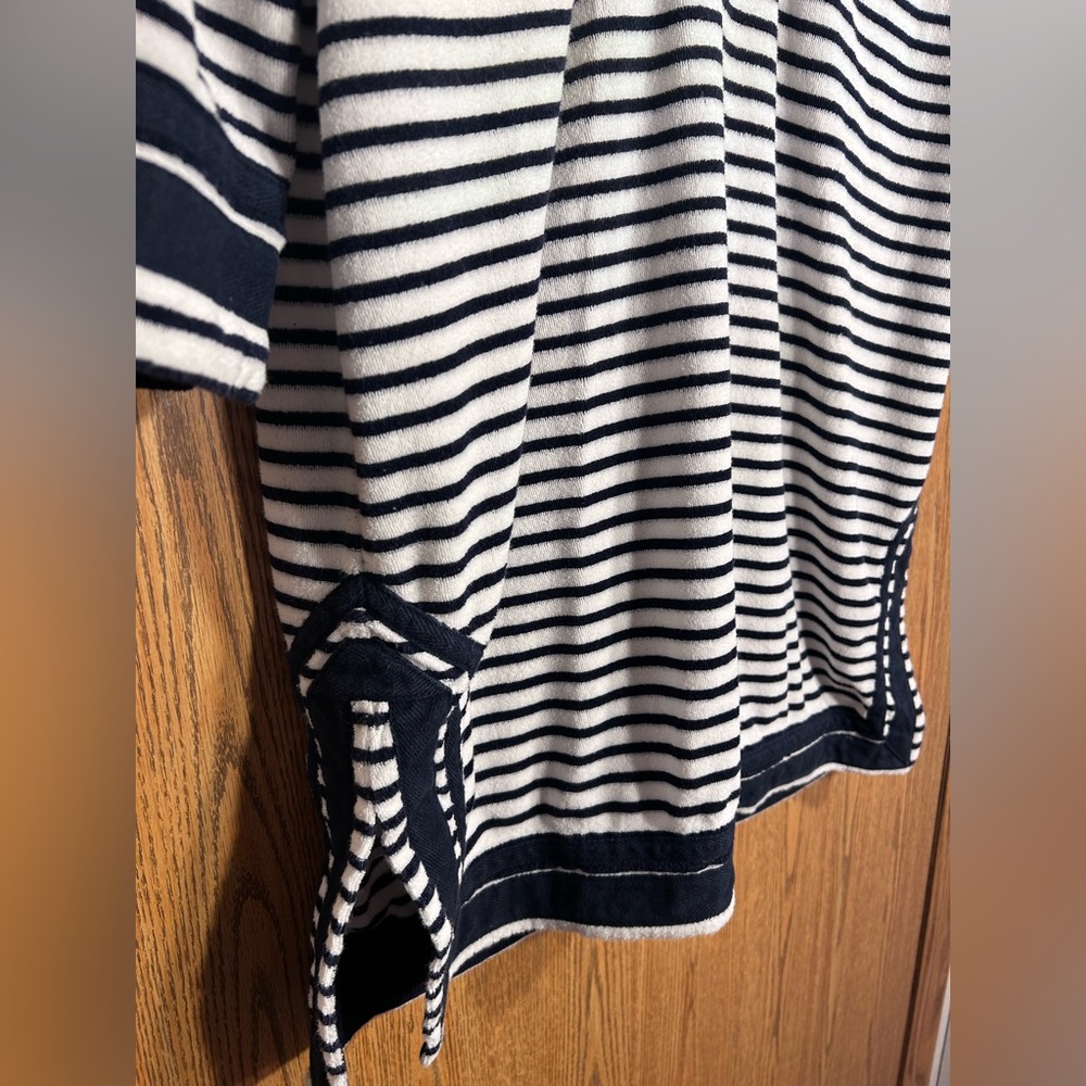 Tory Burch Striped Terrycloth Tunic Cover Up - Picture 4 of 5